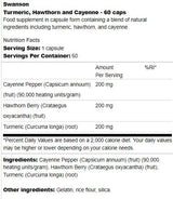 Turmeric, Hawthorn και Cayenne 60 κάψουλες