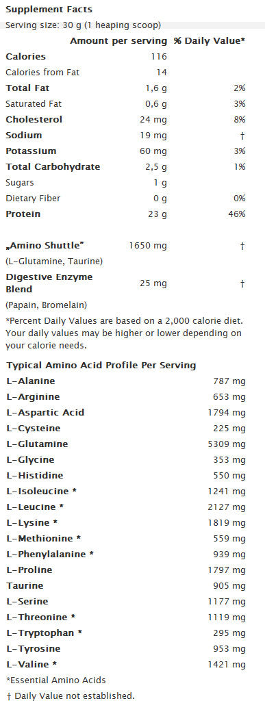 100% σύμπλεγμα καζεΐνης 0,920 kg