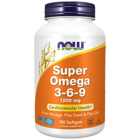 Super Omega 3-6-9 1200 mg - 180 Gel capsules - Nutra Best Europe