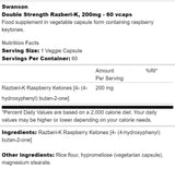 Razberi - Κ 200 mg | Διπλή αντοχή σε κετόνες βατόμουρου - 60 κάψουλες