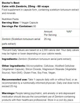 Καλύτερη ηρεμία με zembrin 25 mg - 60 κάψουλες