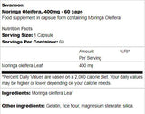 Moringa Oleifera 400 mg 60 κάψουλες