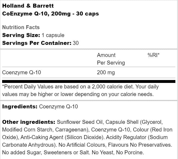 Coenzyme Q -10 30 mg - 200 δισκία