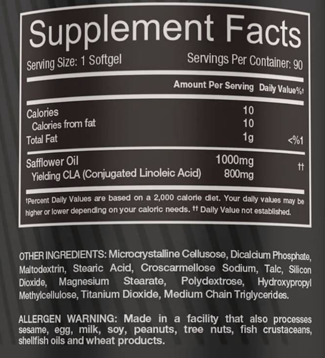 CLA 1000 mg 90 κάψουλες πηκτής