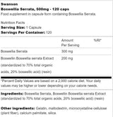 Boswellia serrata 500 mg 120 κάψουλες