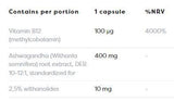 Ashwagandha επιπλέον 400 mg - 120 κάψουλες