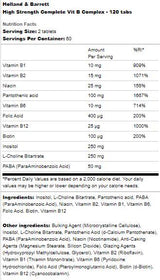 Υψηλή δύναμη | Πλήρες σύμπλεγμα Vit B - 240 δισκία