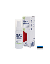 Vegan Vitamins K2 (25 μg) + D3 (1000 IU) - Υγεία καρδιάς και οστών, ισχυρή ανοσία, σπρέι στο στόμα, 30 ml, 200 σπρέι