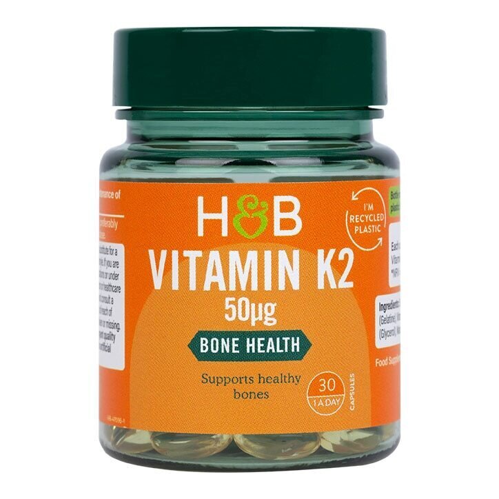 Βιταμίνη Κ2 (βιταμίνη Κ2) (MK7) 50mcg 30 κάψουλες Holland & Barrett