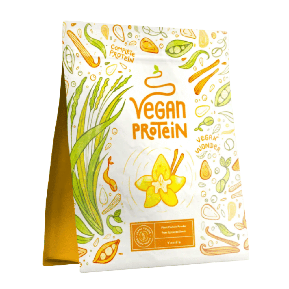 Vegan Πρωτεΐνη (Βανίλια) + Σύμπλεγμα Ενζύμων - (2 x 600 g)