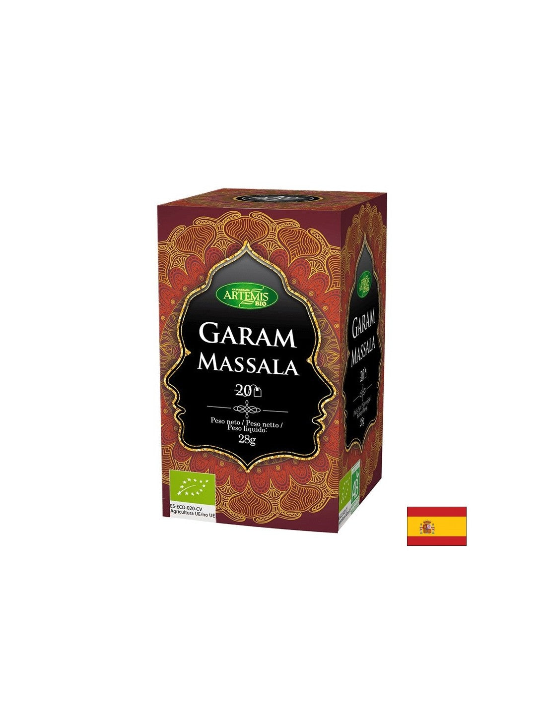 Βιολογικό τσάι masala, 20 τσάντες φίλτρου