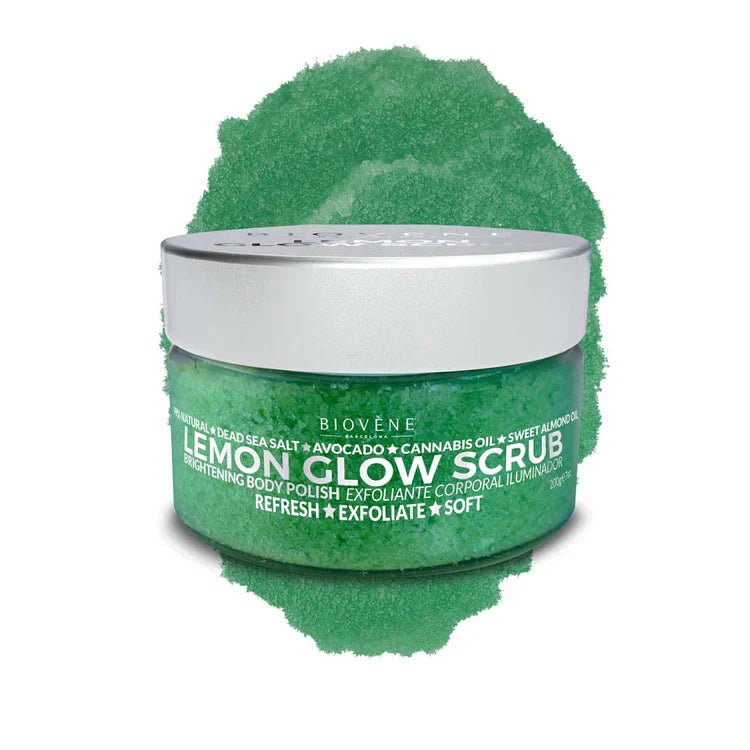Lemon Glow Scrub για λεύκανση και λείανση του δέρματος 200 γρ