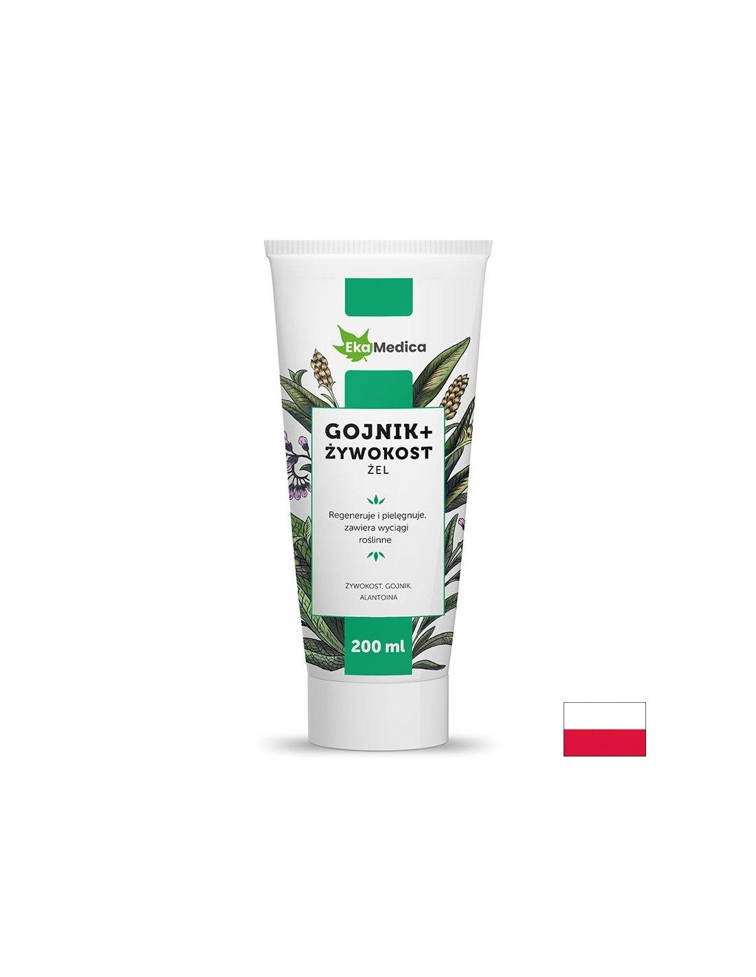 Γέλη μασάζ με τσάι φασκόμηλου και μαύρο comfrey, 200 ml ekamedica