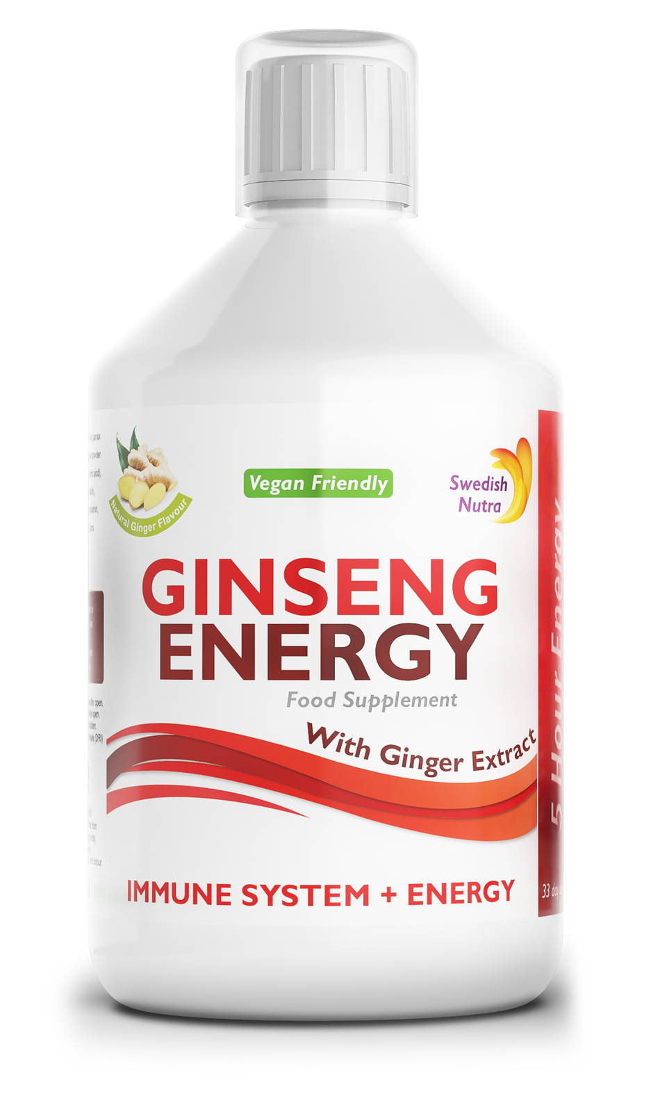Ginseng 2000 mg - με εκχύλισμα τζίντζερ - 500 ml