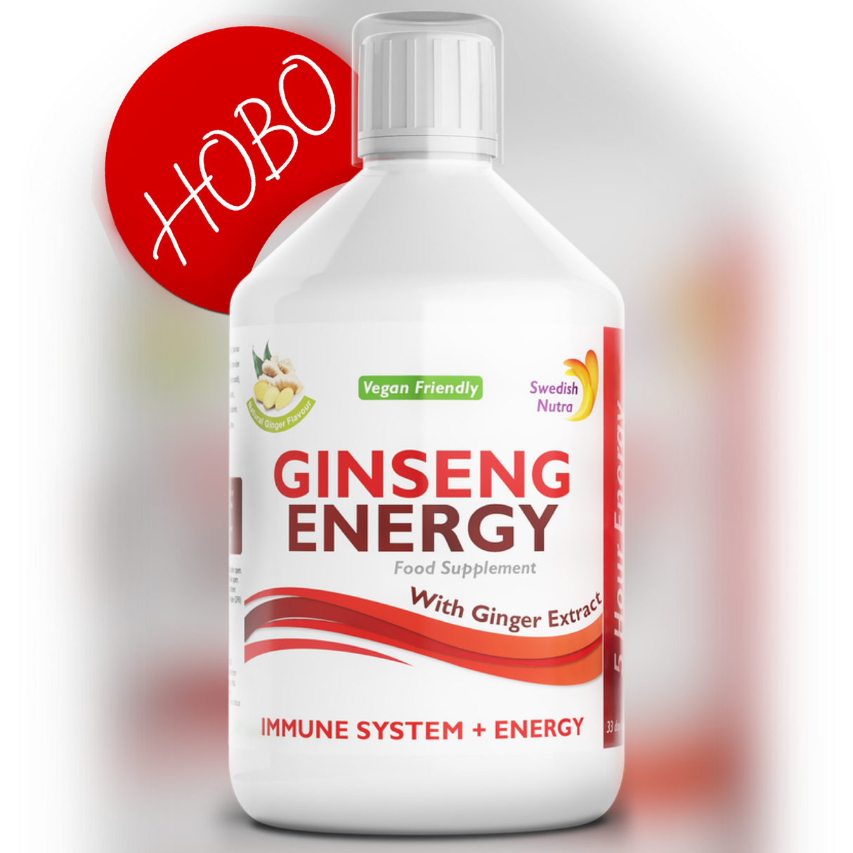 Ginseng 2000 mg - με εκχύλισμα τζίντζερ - 500 ml