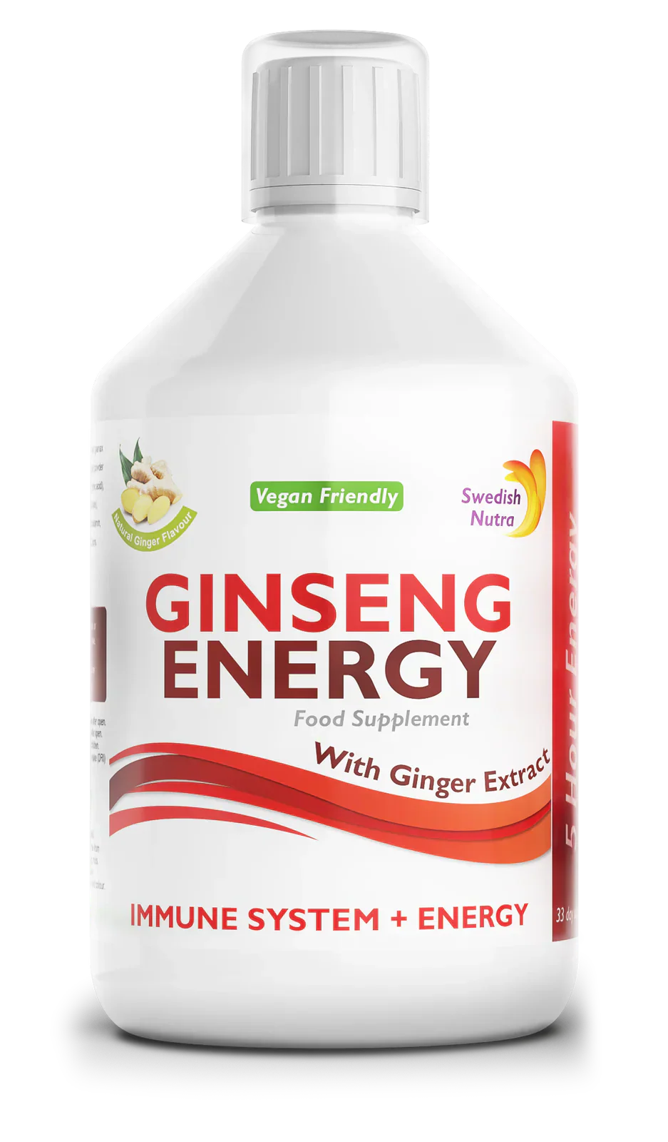 Ginseng 2000 mg - με εκχύλισμα τζίντζερ - 500 ml