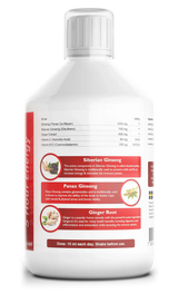 Ginseng 2000 mg - με εκχύλισμα τζίντζερ - 500 ml