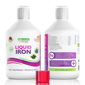 Iron with B-complex and organic fruit and herb extract 500 ml /Vegan/ - Nutra Best Europe