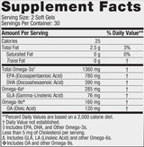 Πλήρης ωμέγα Xtra 1360 mg - 60 softgels