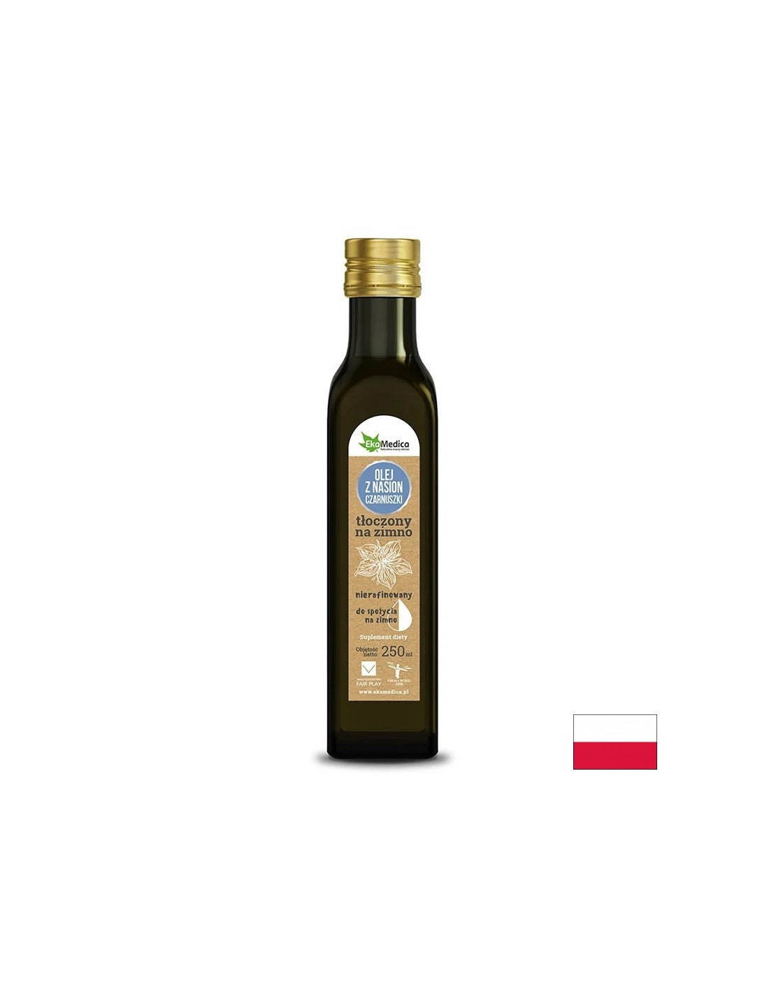 Κρύο πατημένο μαύρο κύμινο, 250 ml