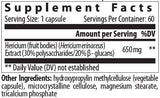Hericium 650 mg | Χαίτη του λιονταριού - 60 κάψουλες