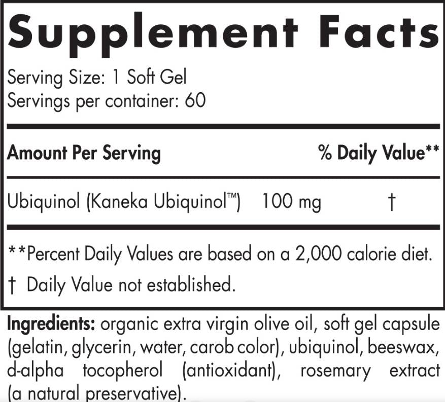 Σκανδιναβική CoQ10 ubiquinol 100 mg - 60 κάψουλες γέλης
