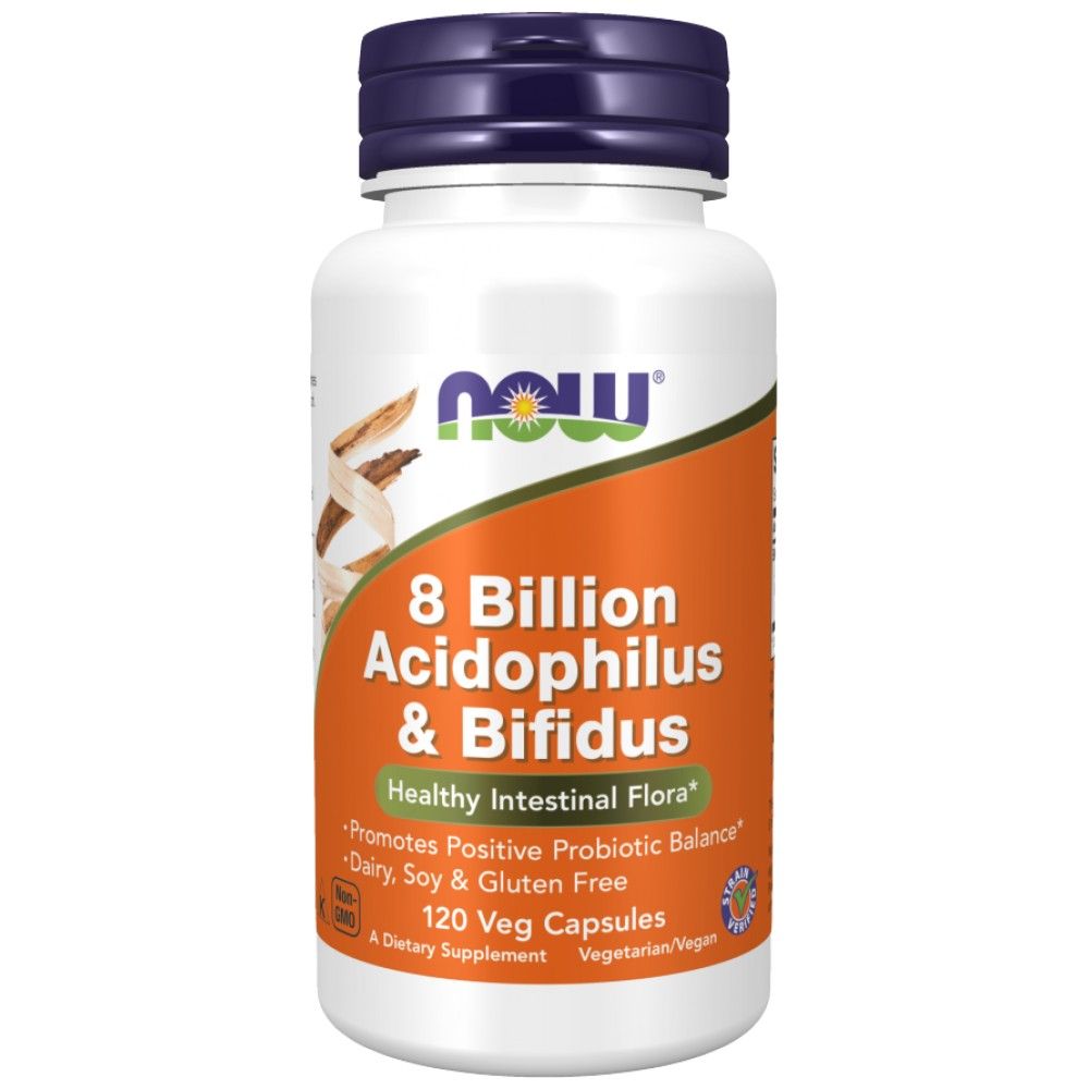8 δισεκατομμύρια Acidophilus & Bifidus - 120 κάψουλες