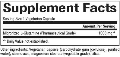 L-γλουταμίνη 1000 mg | Μικροποιημένες - 90 κάψουλες