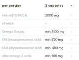 Ωμέγα -3 επιπλέον 1300 mg - 180 softgels