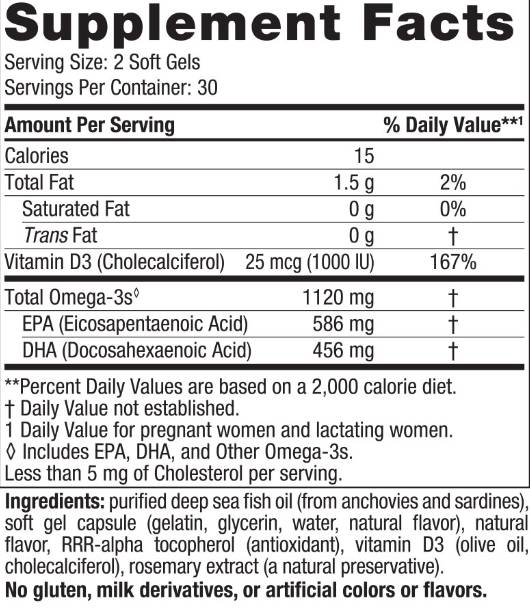 Μεταγεννητικό Ωμέγα -3 - 60 Softgels