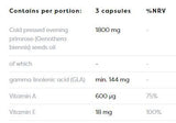 Λάδι Primrose 1800 mg | με κάψουλες βιταμίνης A & E - 120 Gel