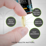 Vegan Omega 3 - 2000 mg /60 Vegan Gel Capsules /