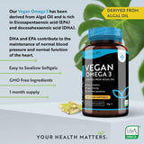 Vegan Omega 3 - 2000 mg /60 Vegan Gel Capsules /