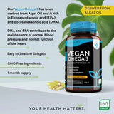 Vegan Omega 3 - 2000 mg /60 Vegan Gel Capsules /
