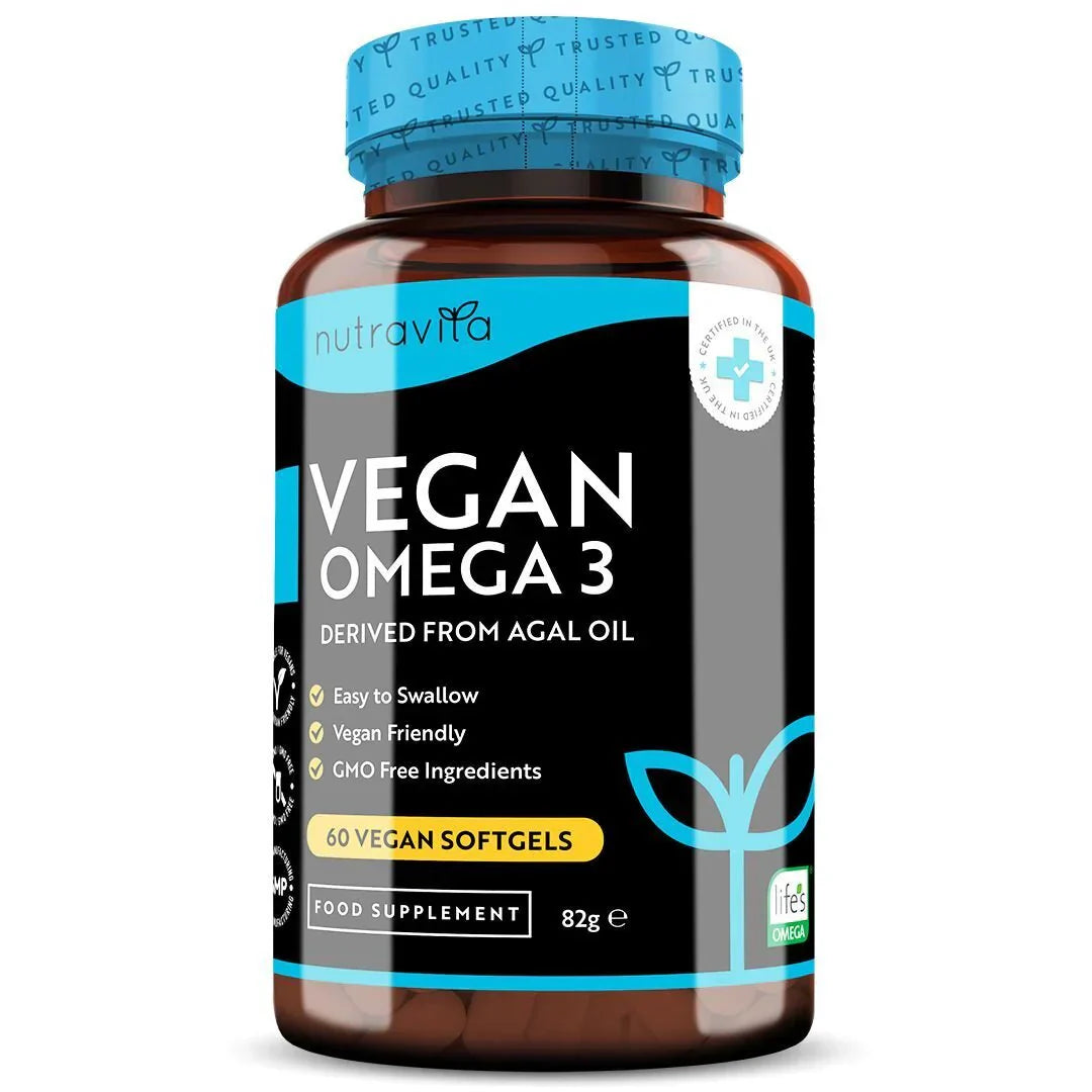 Vegan Omega 3 - 2000 mg /60 Vegan Gel Capsules /