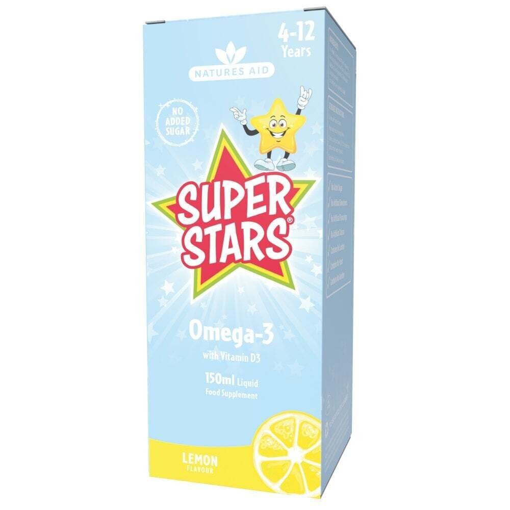 Omega 3 για παιδιά (Super Stars Omega-3) 6-12 χρόνια 150ml NatureAd