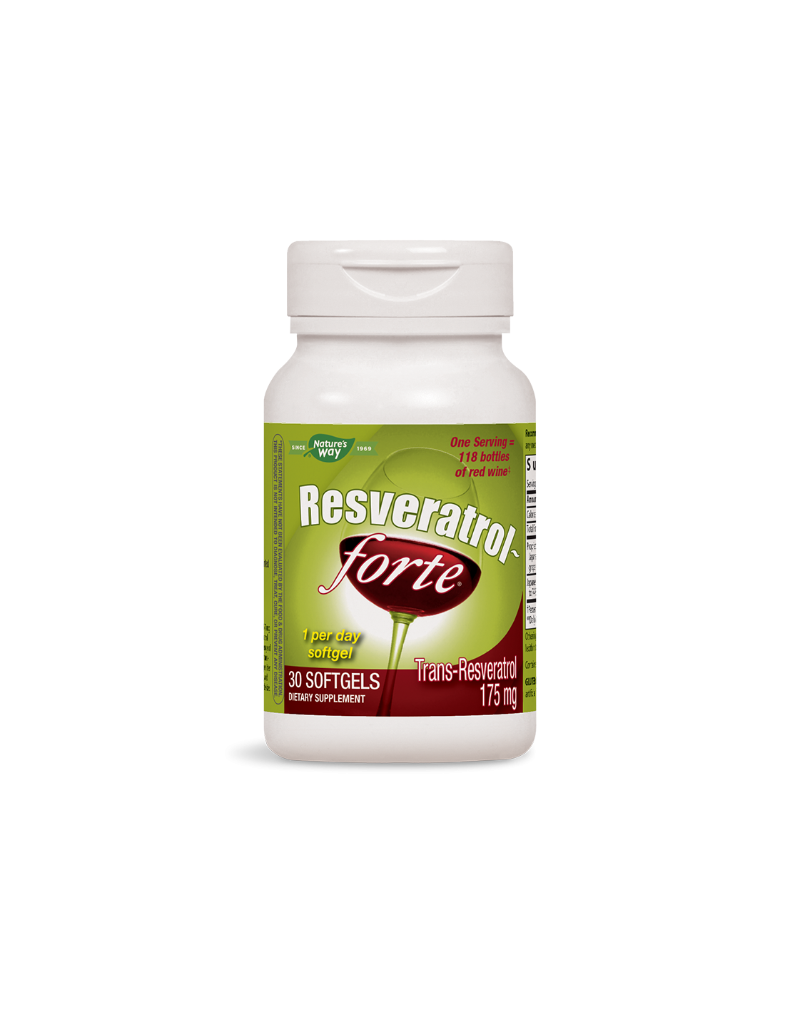 Resveratrol -Forte - για την καρδιά και τα αιμοφόρα αγγεία - αντιοξειδωτικό, 30 κάψουλες softgel