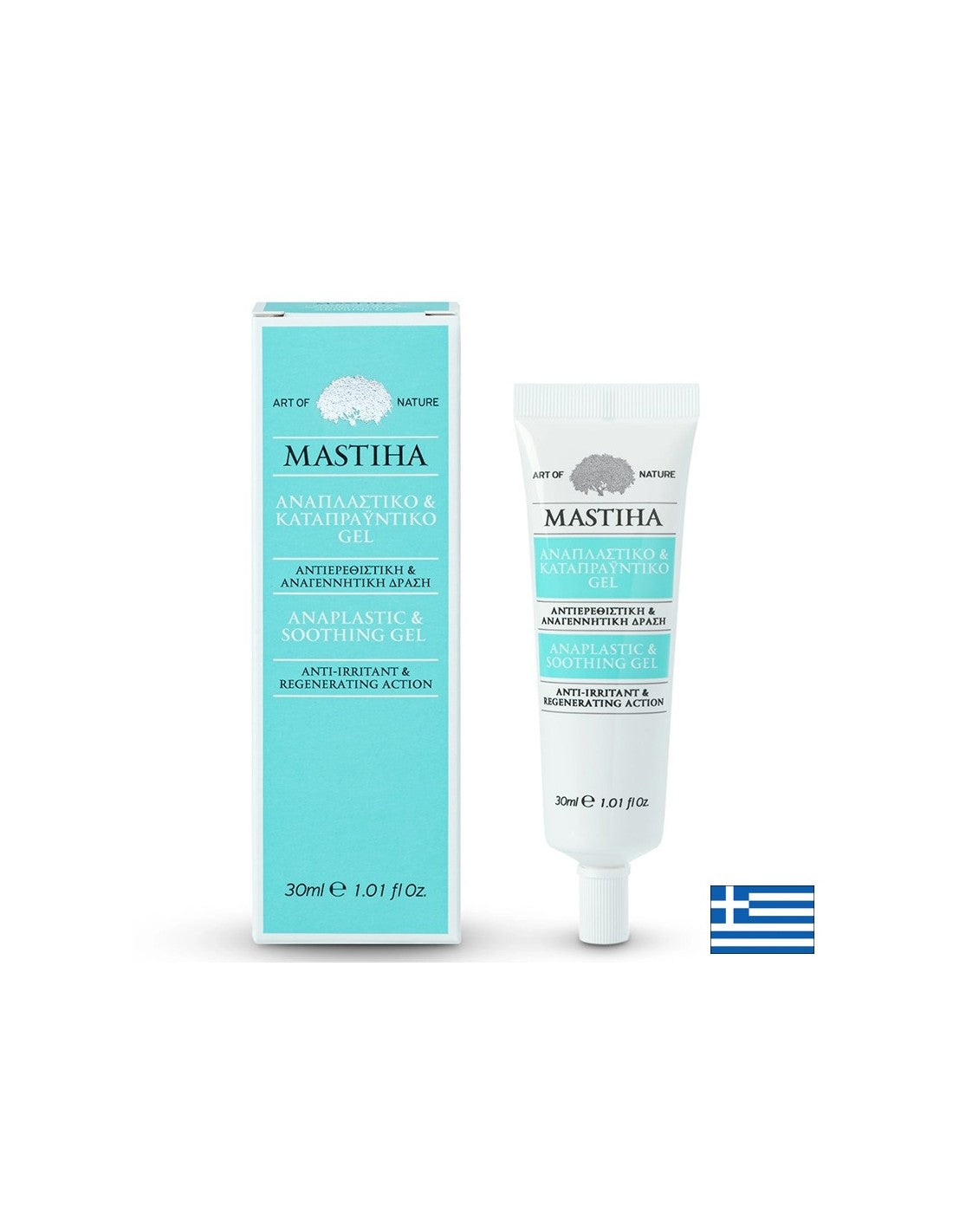Επανορθωτικό και καταπραϋντικό τζελ με <tc>Mastiha</tc> για ξηρό και ερεθισμένο δέρμα, 30 ml <tc>Mastiha</tc>