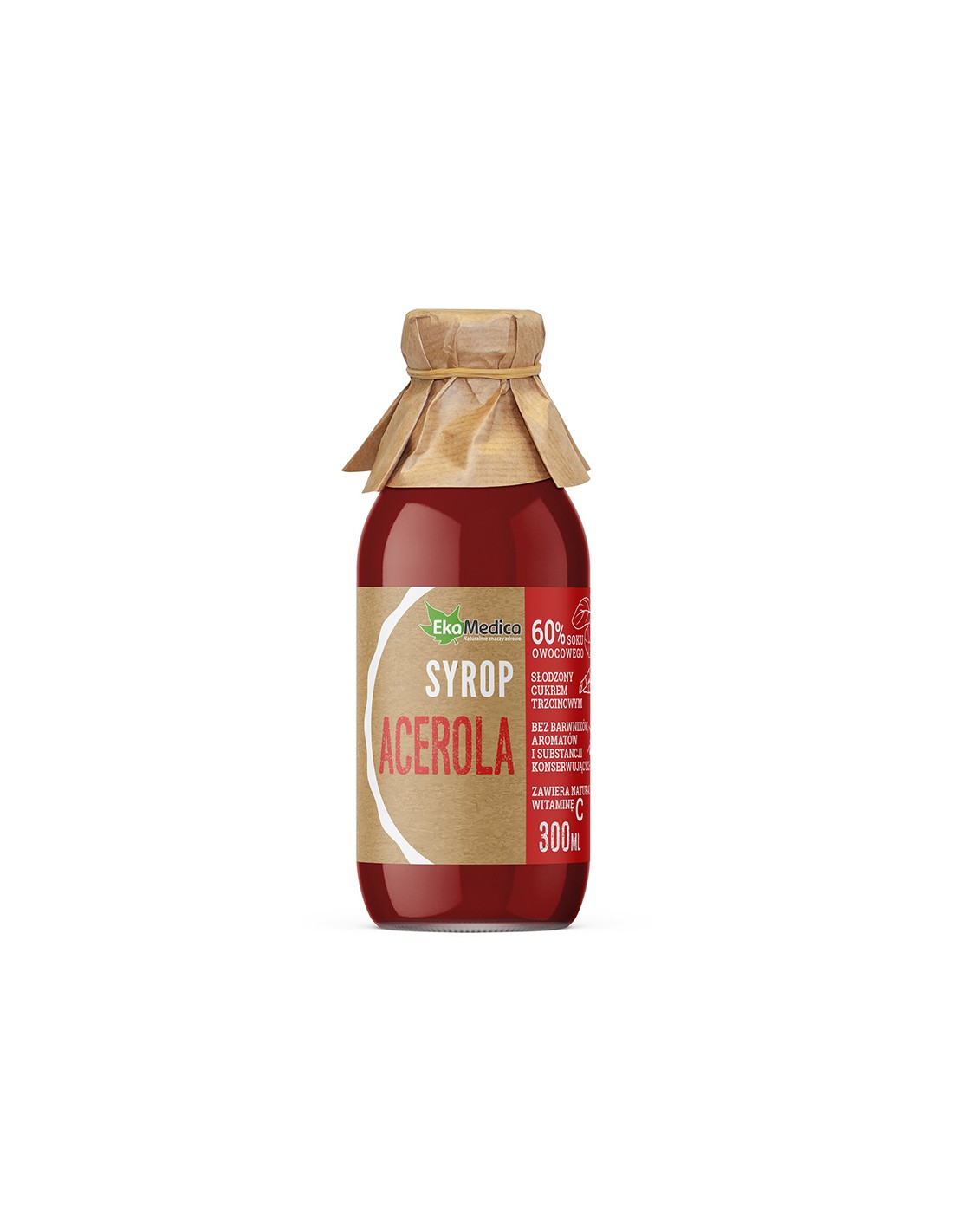 Syrup Acerola + Φυσική βιταμίνη C, 300 ml, 7 ή 15 δόσεις