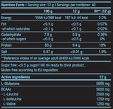 BCAA + γλουταμίνη μηδέν - 0,480 kg