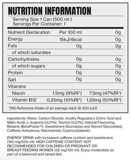 C4 Εκρηκτικό ενεργειακό ποτό/500 ml