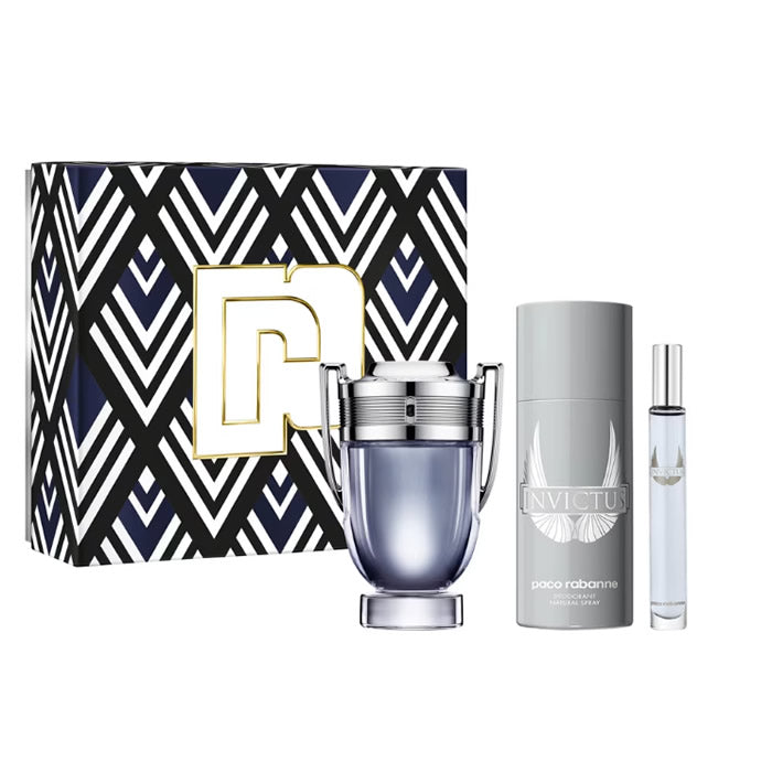 <tc>PACO RABANNE</tc> Invictus Eau de Toilette Spray 100ml Σετ 3 τεμαχίων