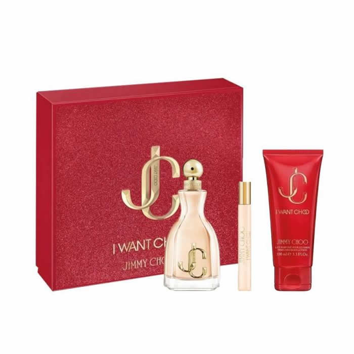<tc>JIMMY CHOO</tc> I Want Choo Eau De Parfum Spray 100ml Σετ 3 τεμαχίων