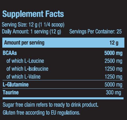 BCAA+γλουταμίνη xpress 0,300 kg