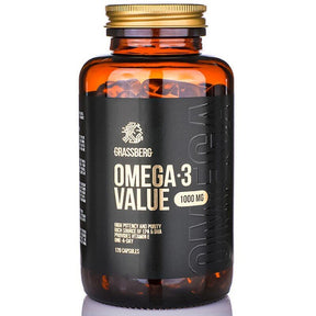 GRASSBERG Omega-3 Value 1000 mg 60/90/120 / Caps - Nutra Best Europe