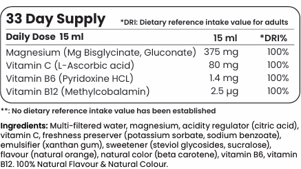 Υγρό μαγνήσιο 375 mg δισγκυκινικού (50/33 δόσεις) - 500 ml