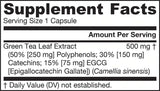 Πράσινο τσάι 500 mg - 100 κάψουλες