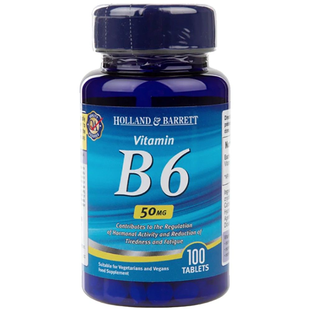 Βιταμίνη Β6/πυριδοξίνη 50 mg - 100 δισκία