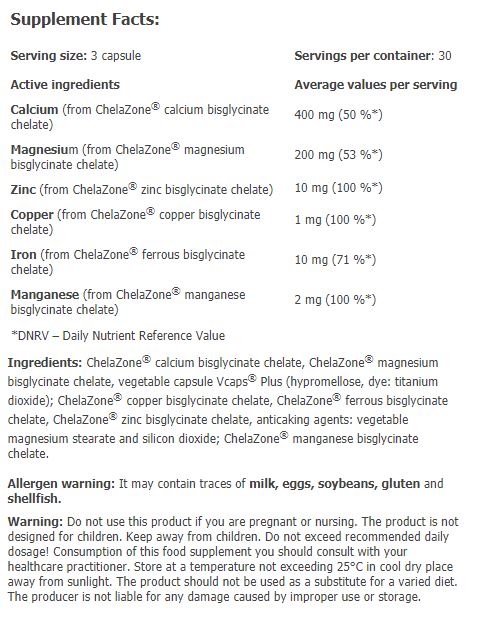 Chelazone® Multichel® Completle 6 Bisglycinate Chelate/90 VCAP