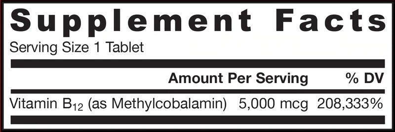 Methyl B -12 5000 MCG - 60 υπογλώσσια δισκία